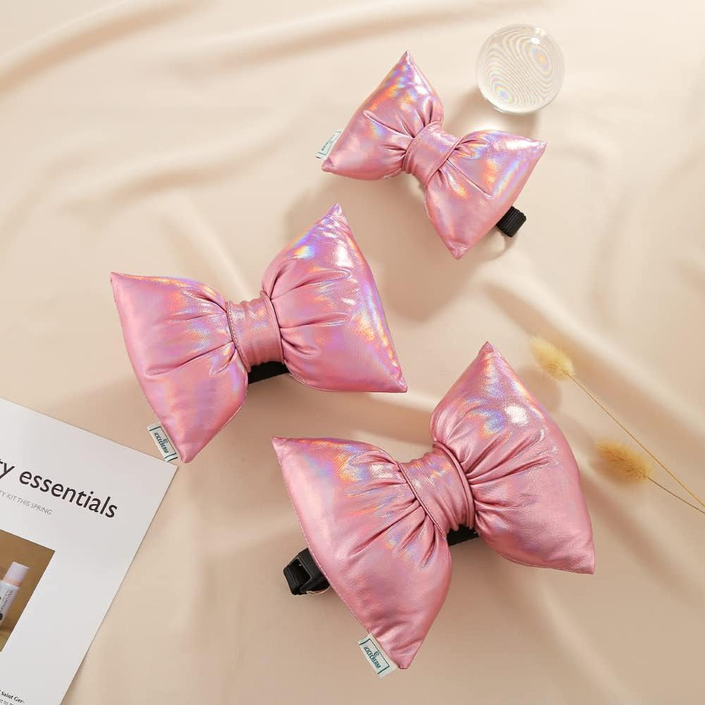 icicecream dog collar bowtie pink removable bowtie lets you switch looks easily
