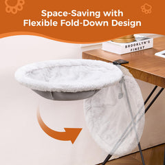 ICOHOT Cat Desk Bed quick drill-free installation guide
