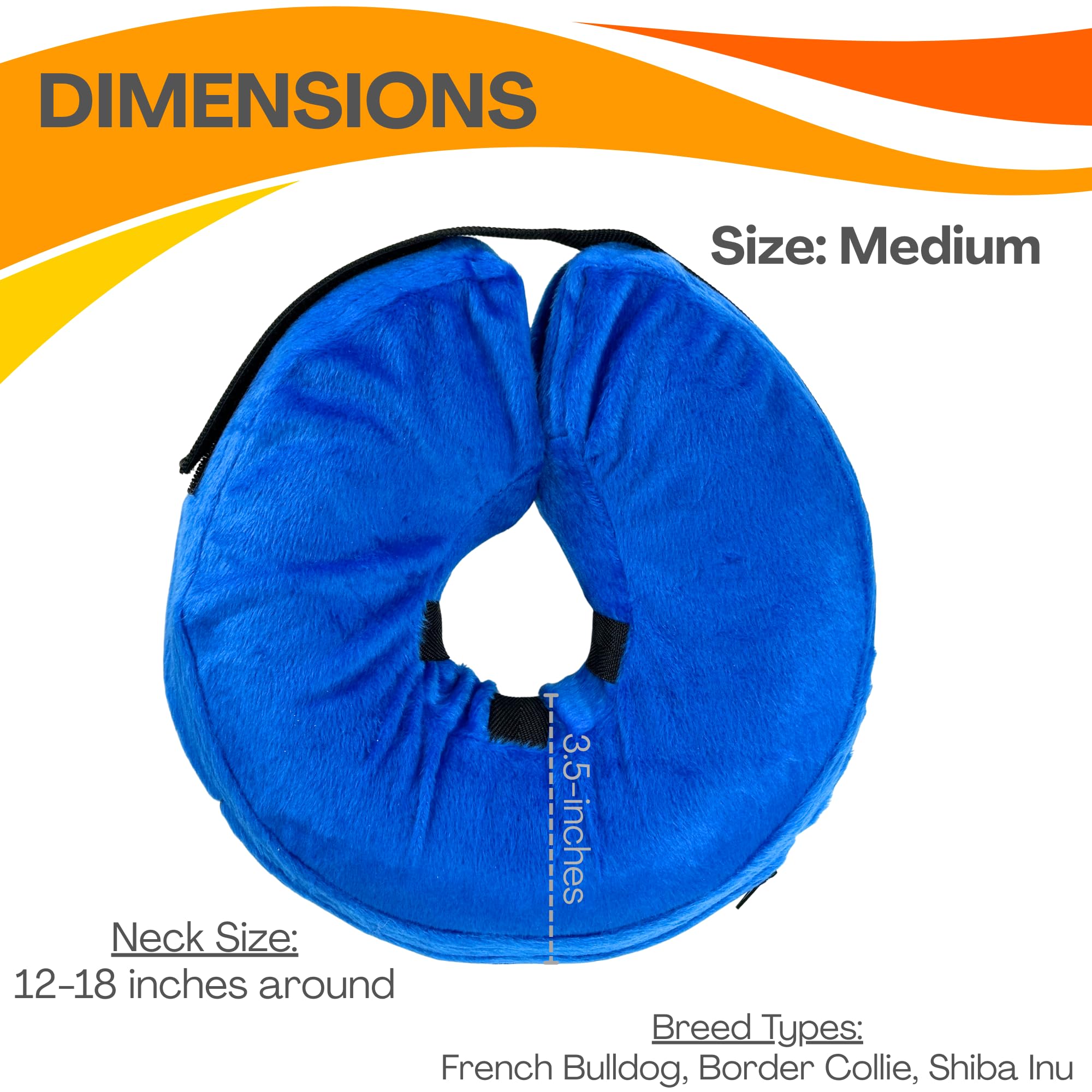 Iconikal donut collar with adjustable strap stays secure without restricting sleep