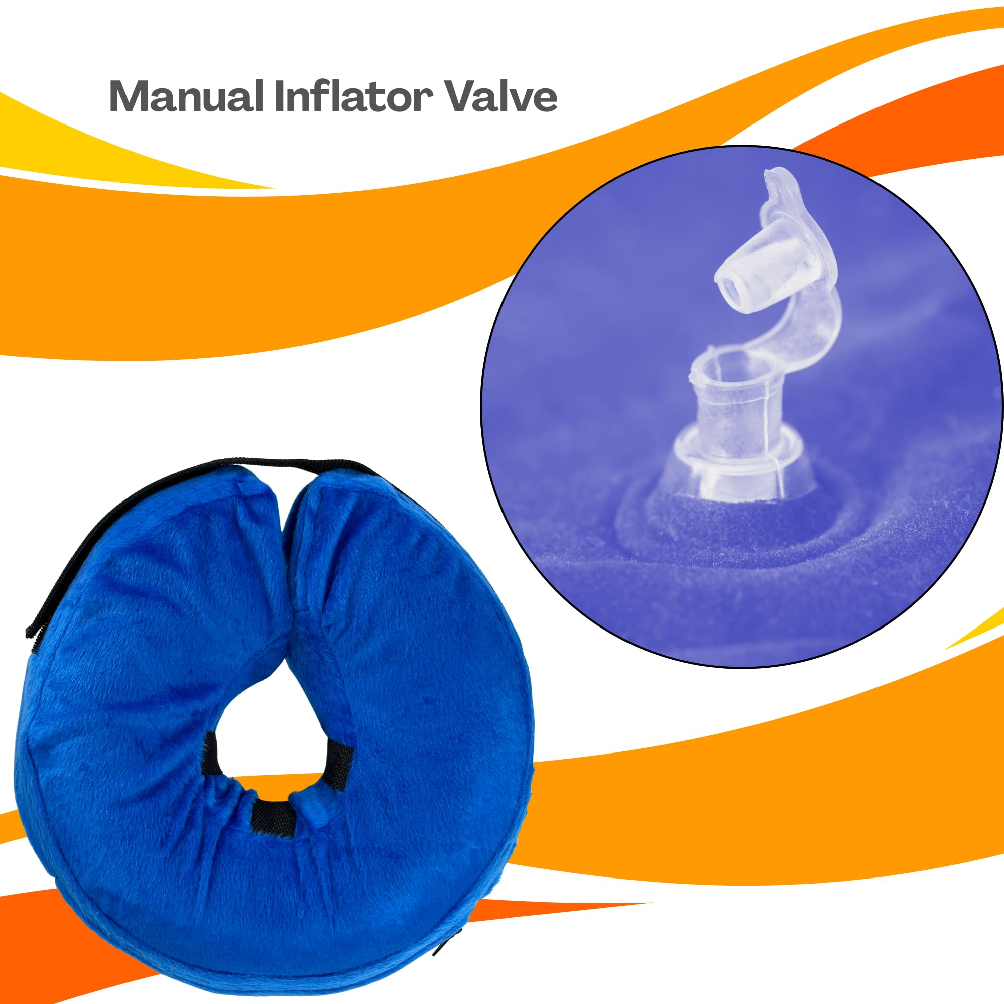 Iconikal collar preserves peripheral vision enabling monitoring and normal movement