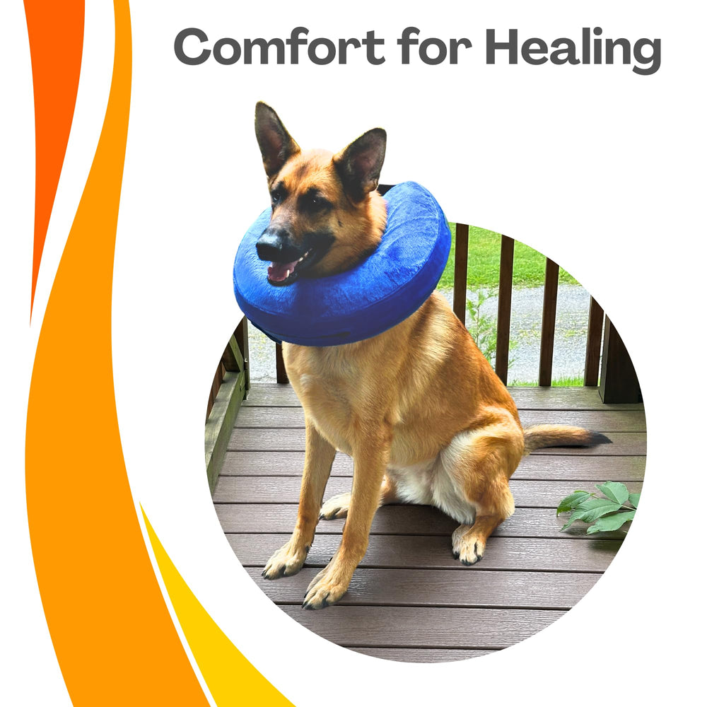 Iconikal easy inflation collar inflates quickly for convenient setup and storage