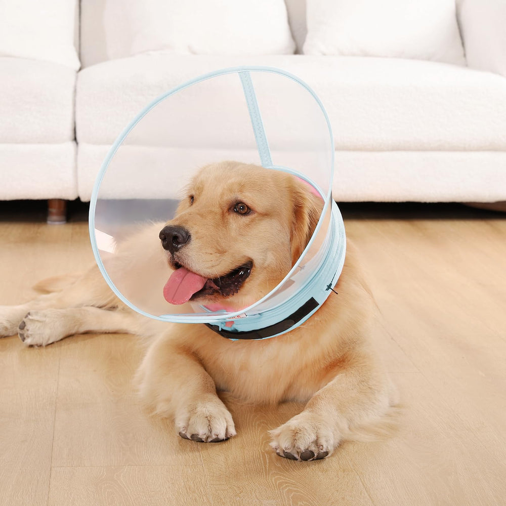ICOYEA size-4 pink donut cone supports comfortable recovery.