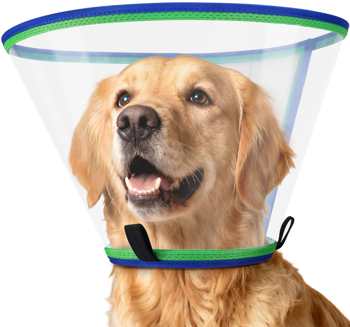 ICOYEA soft dog cone collar offers a clear view for easier meals and supervision.