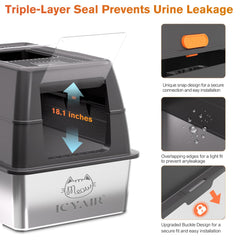 ICYAIR XXXL top-entry design facilitates easy top access for scooping.