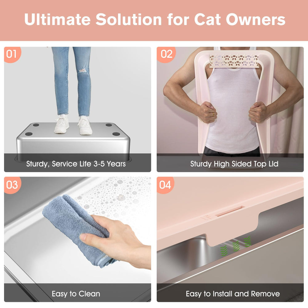 ICYAIR durable stainless steel resists scratches from cat claws