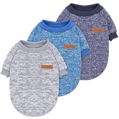 Idepet classic knitwear sweater pack front view provides cozy warmth for small and medium dogs