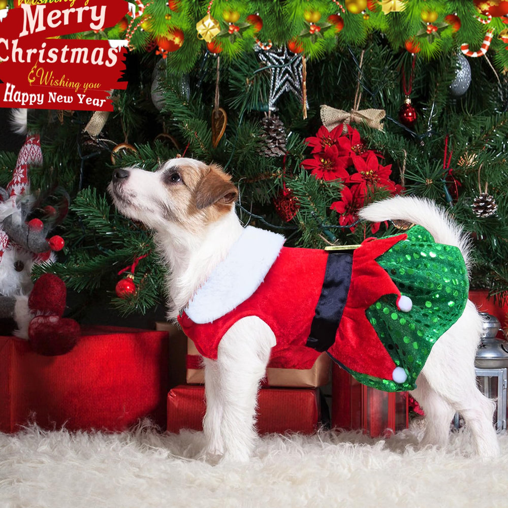 Idepet dog dress features 2-legs design for easy dressing