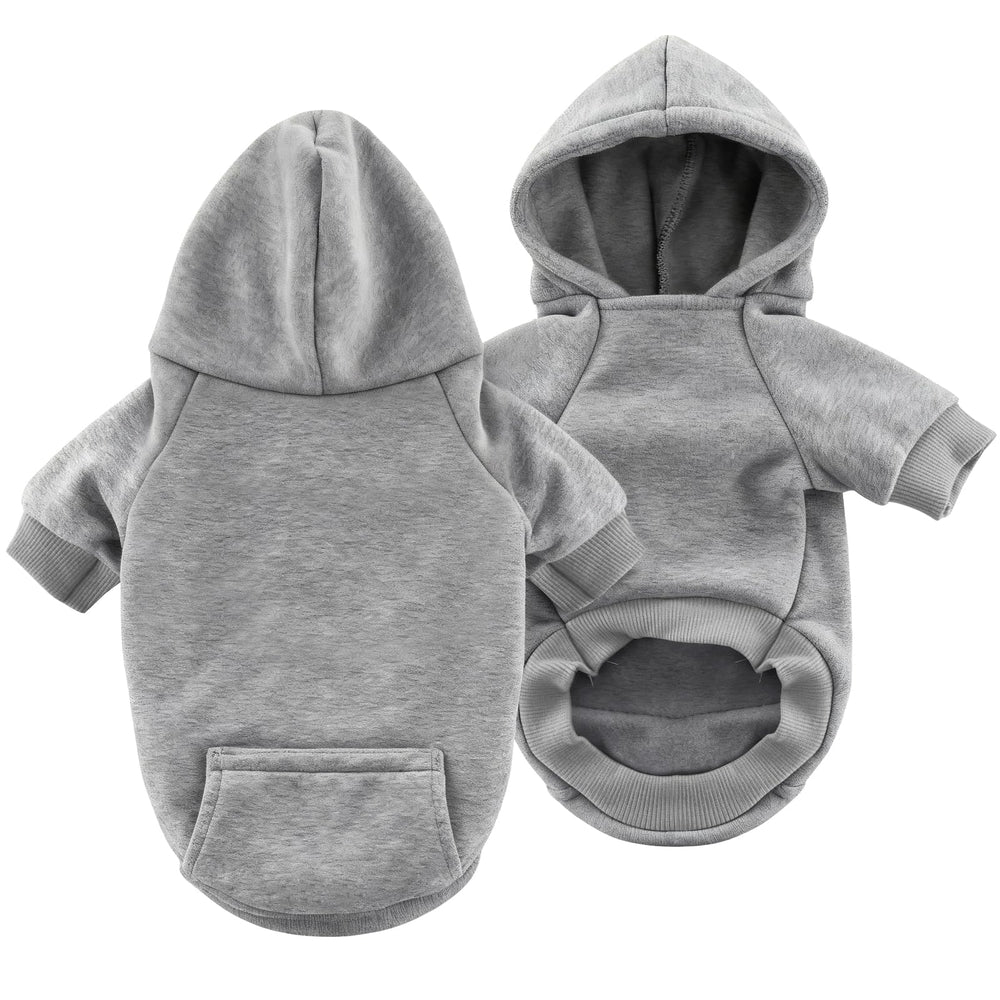 Idepet dog hoodie pocket detail shows convenient storage for treats on outdoor walks