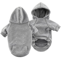 Idepet dog hoodie pocket detail shows convenient storage for treats on outdoor walks