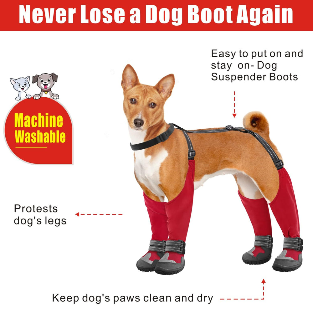 Idepet suspender boots strap adjustment demonstrates snug reliable paw protection