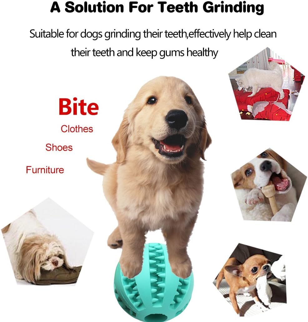 Idepet teeth-cleaning ball textures help gums during play
