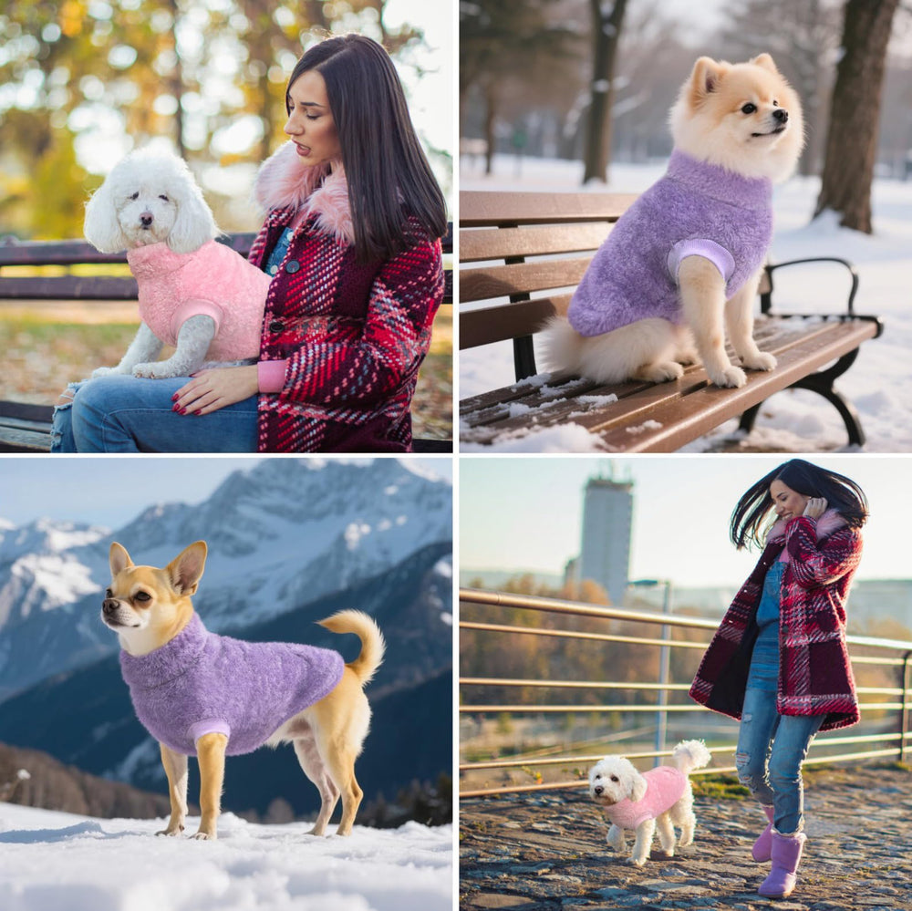 Idepet easy-clean fleece dog sweater vest machine washable