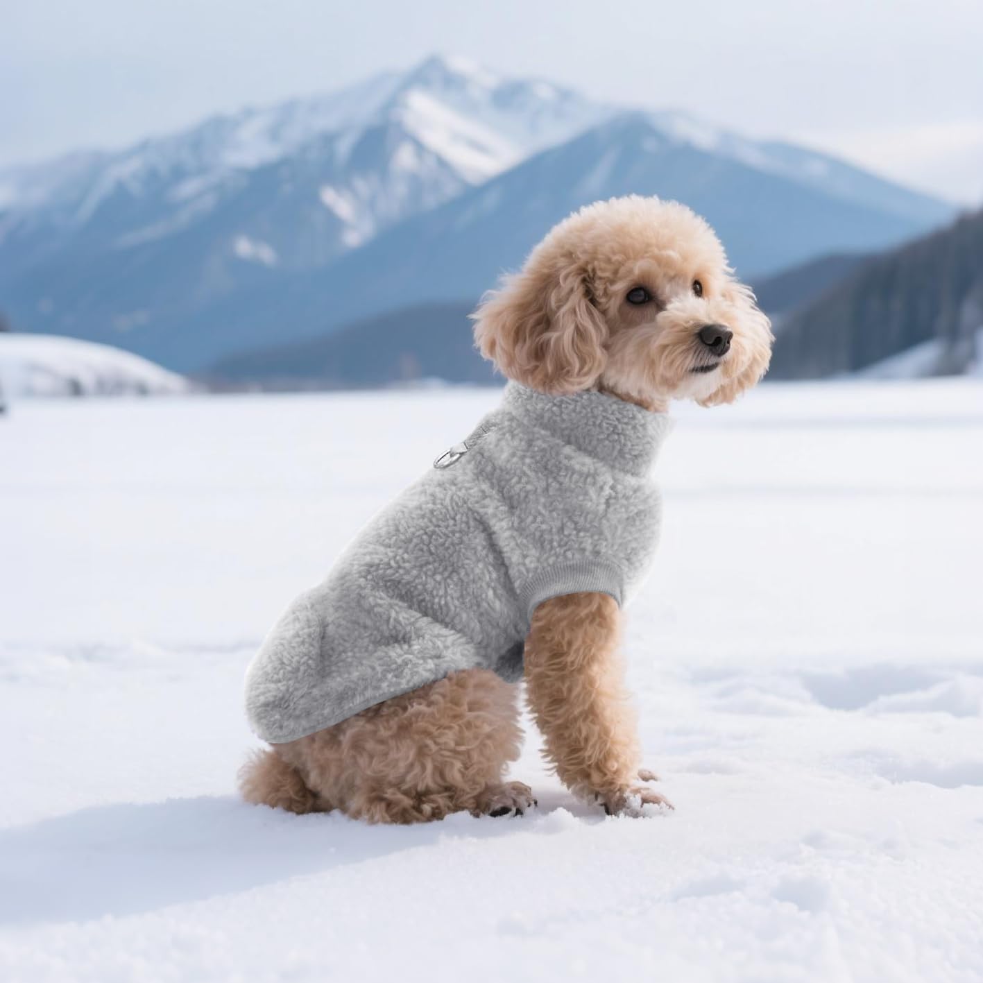 Idepet machine-washable puppy sweater vest for easy cleaning.