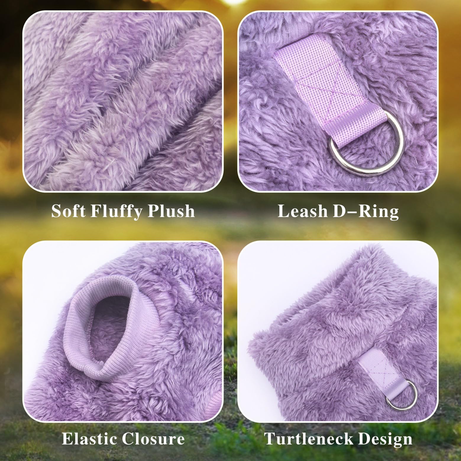 Idepet two-pack set of fleece dog sweaters for winter outfits