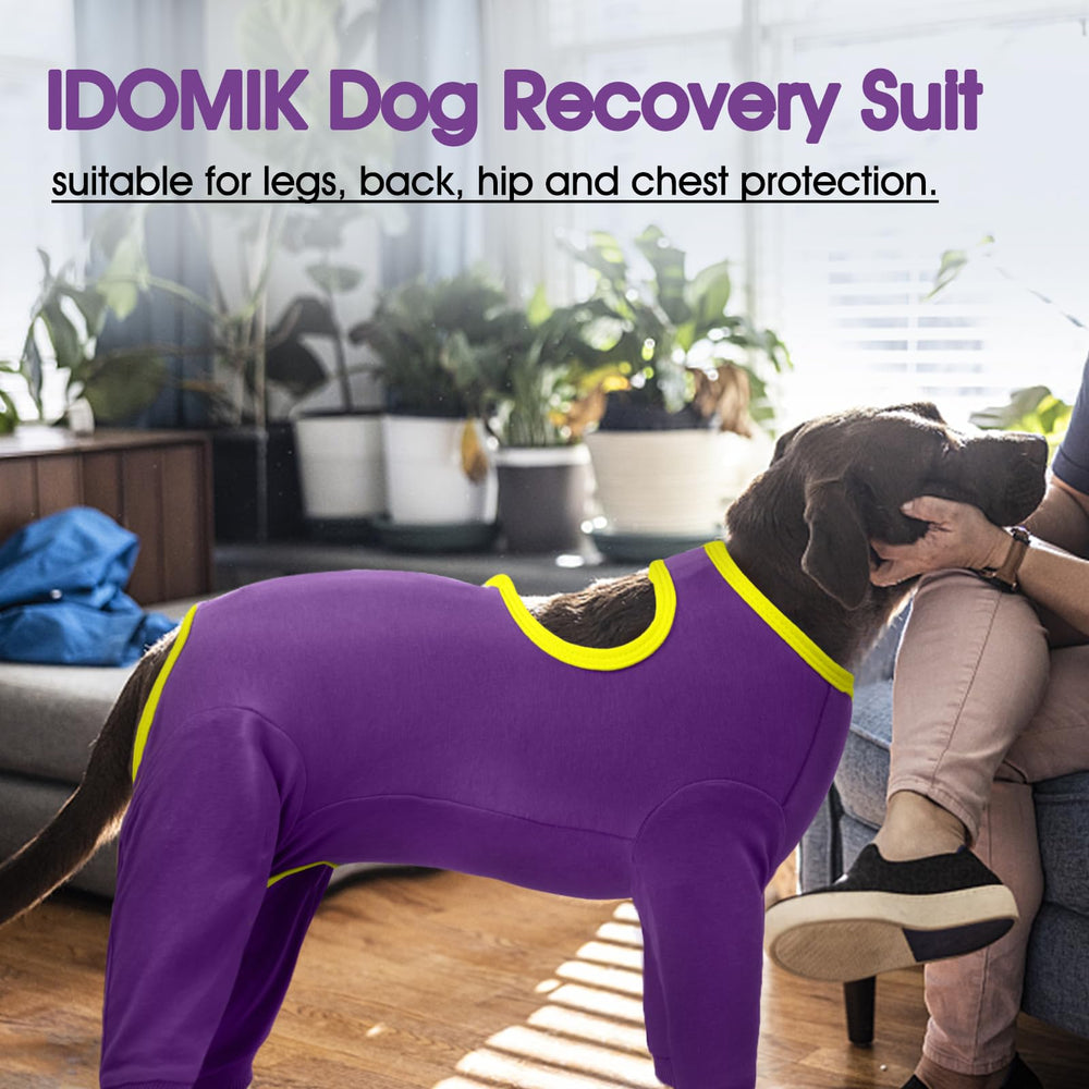 IDOMIK dog recovery suit ready to wash, machine washable for easy care.