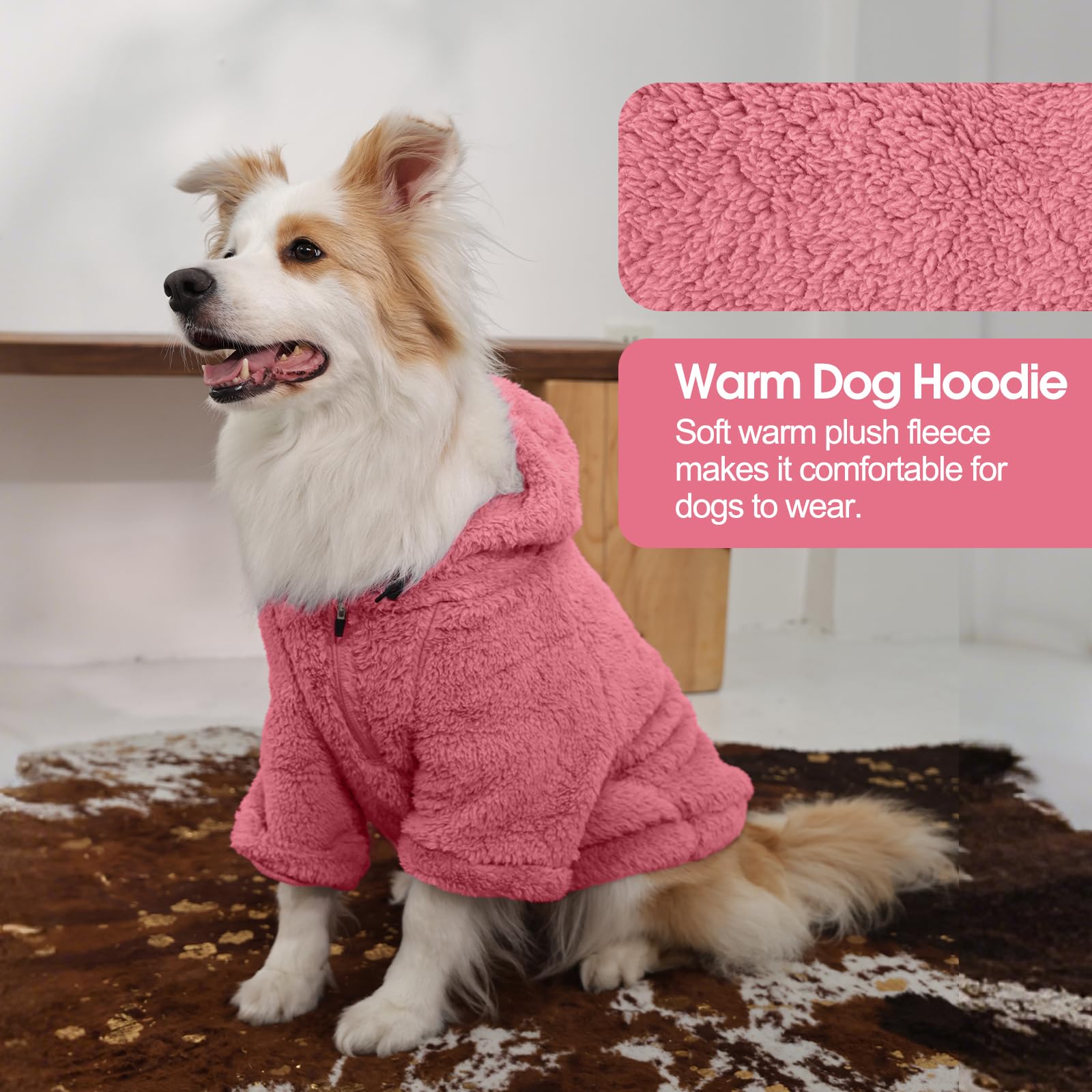IDOMIK fuzzy fleece closeup emphasizes soft material and insulation against chilly air
