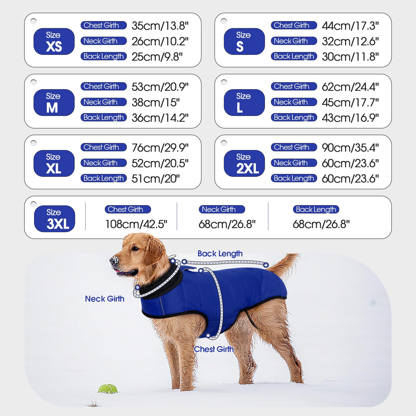 IDOMIK dog winter coat close up outer shell highlights waterproof protection