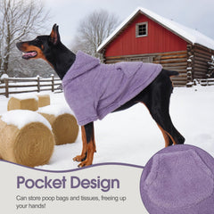 IDOMIK fuzzy dog sweater hoodie adjustable drawstring ensures a snug fit