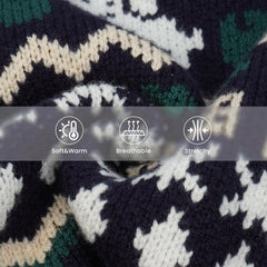 IDOMIK small dog sweater dress closeup knit reveals soft acrylic texture for sensitive skin.