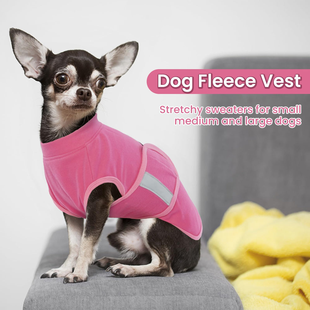 IDOMIK warm fleece dog sweater solid color design for indoor outdoor wear