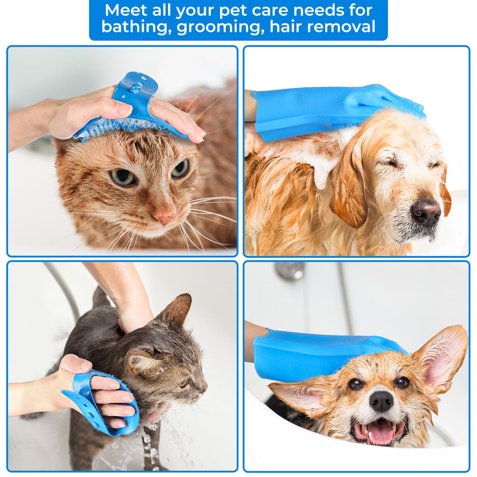 IDQQUQQ all-sizes pet grooming session shown for versatile use.