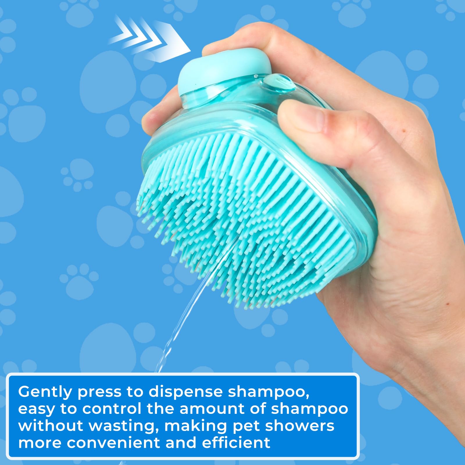 IDQQUQQ dog-washing-gloves anti-slip design helps secure during bath time