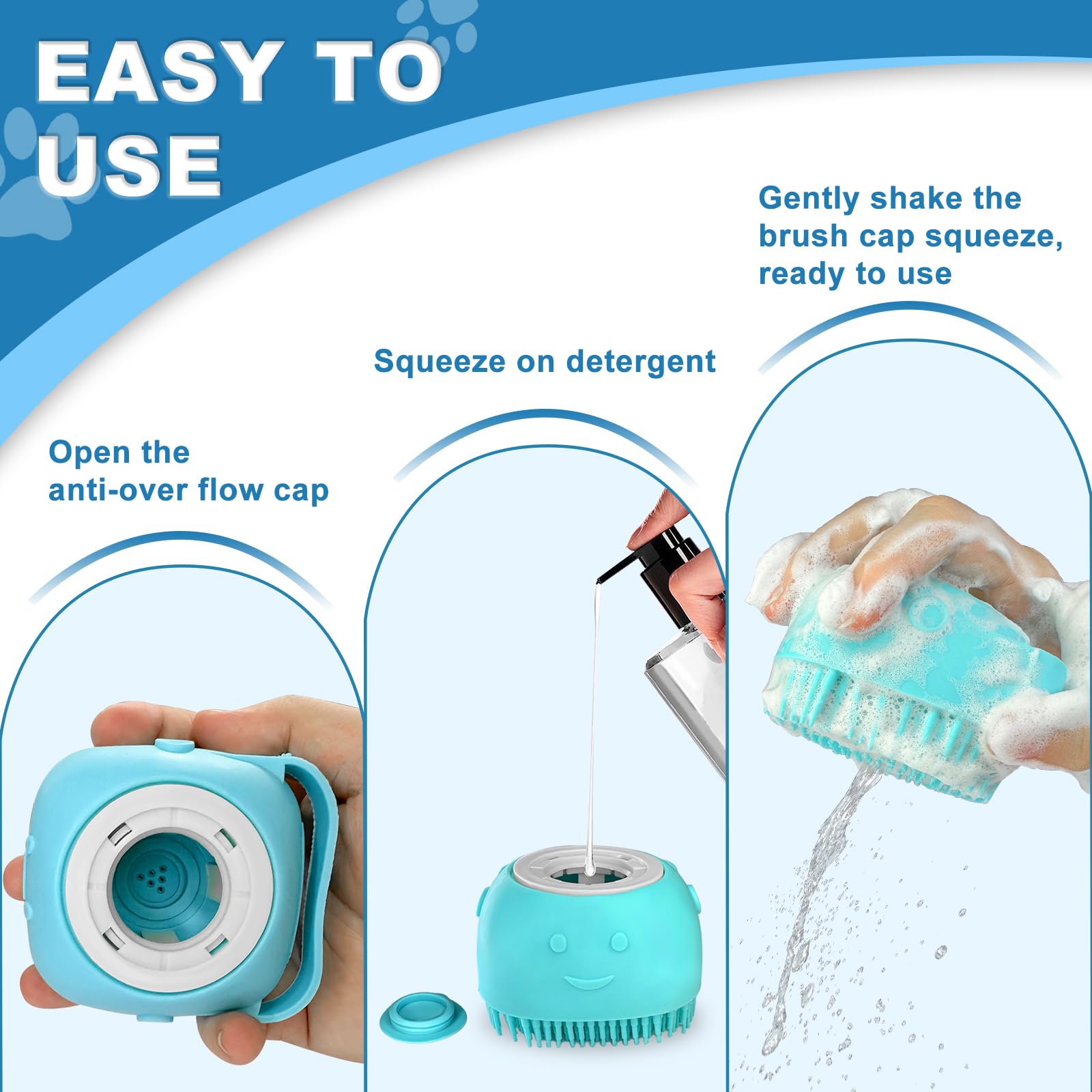 IDQQUQQ pet bath set packaging display shows complete bath kit.