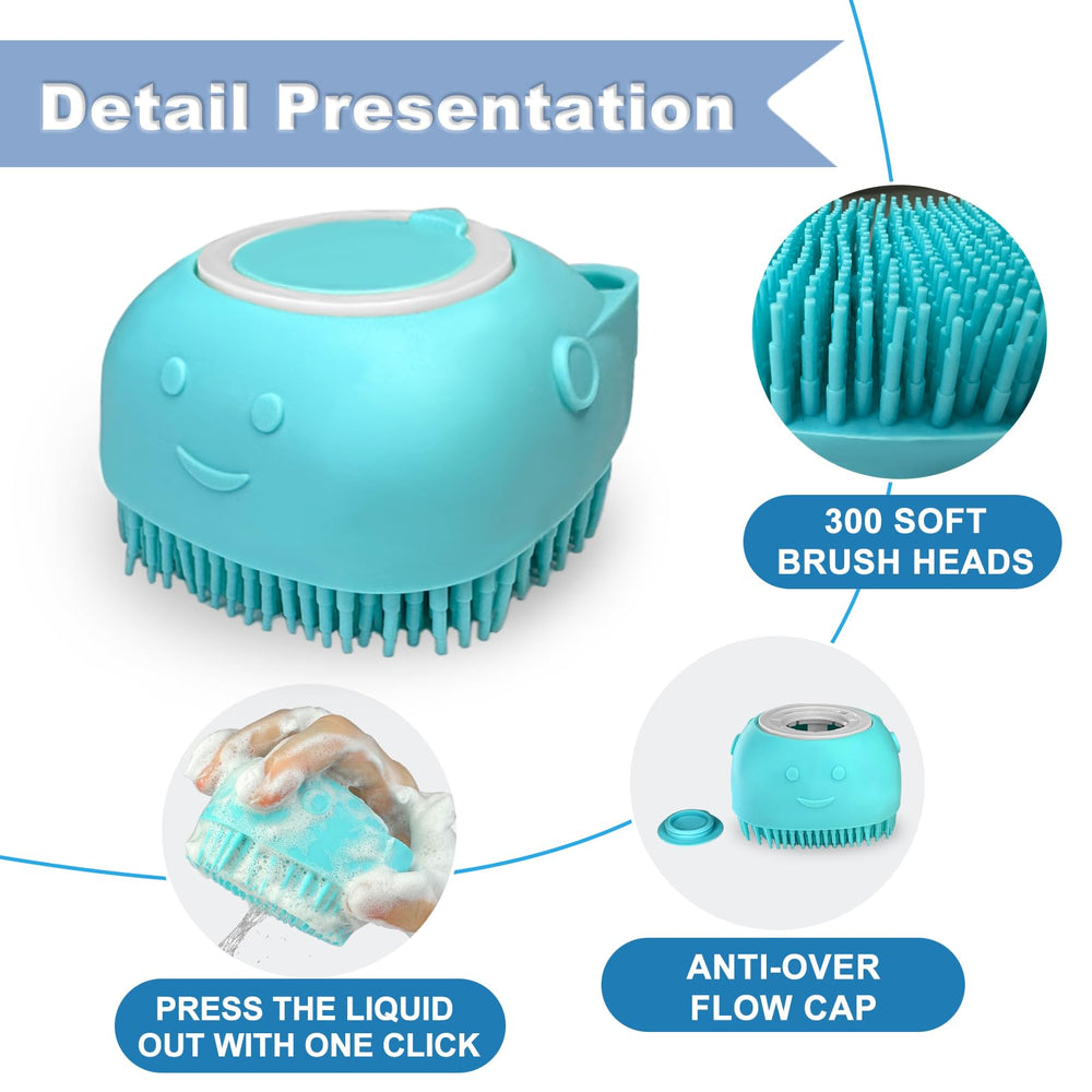 IDQQUQQ silicone brush food grade material for safe grooming.