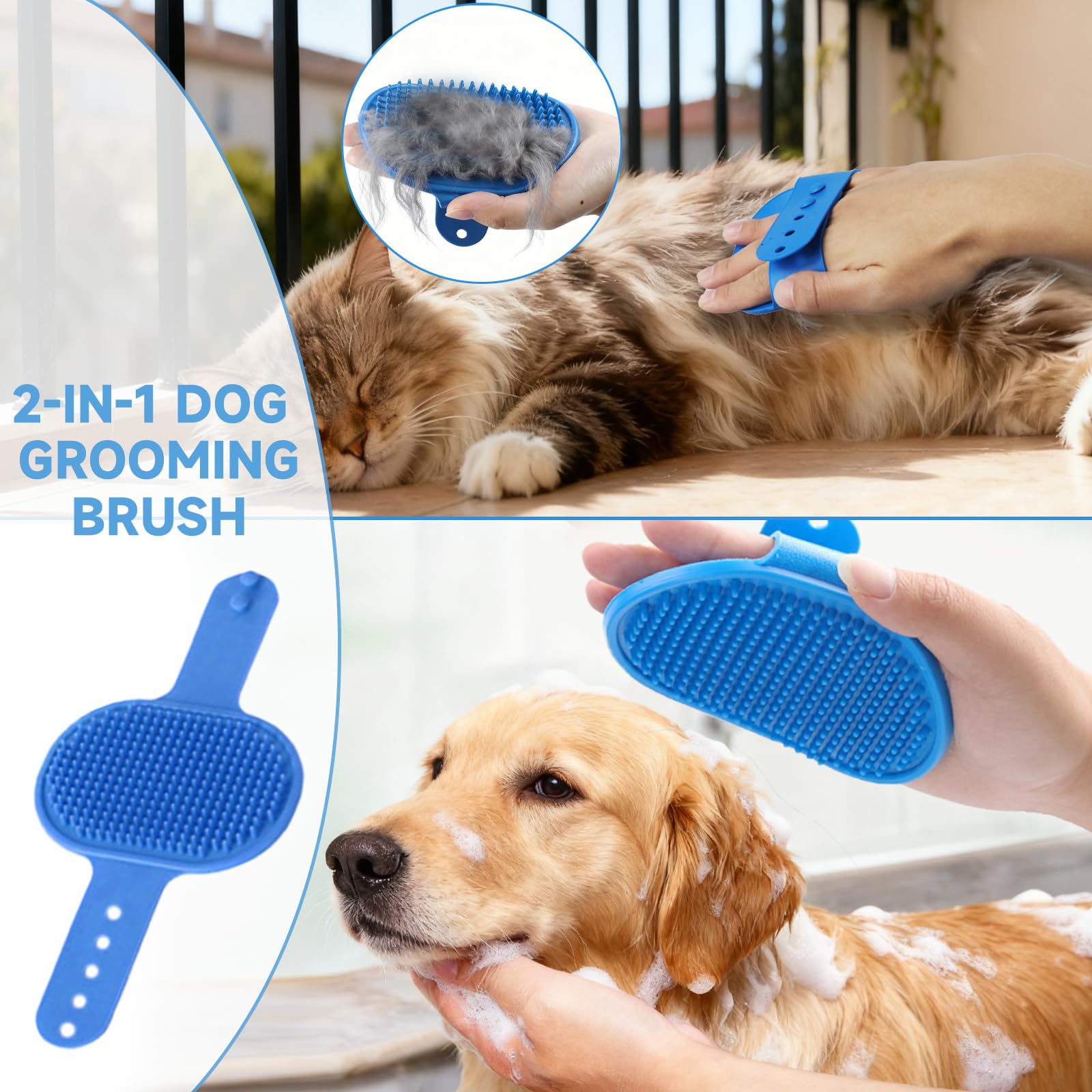 IDQQUQQ silicone rubber materials closeup emphasizing soft, safe, durable grooming.
