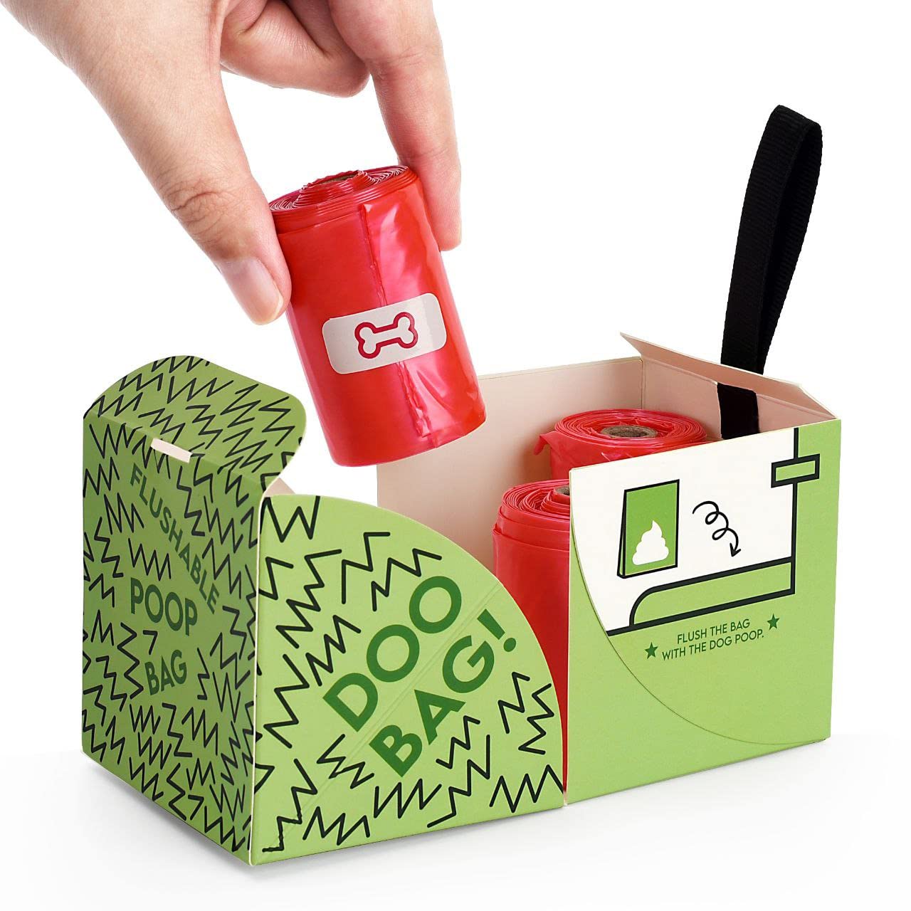 I Dung Care leakproof dog waste bags offer secure transport for pets' messes.