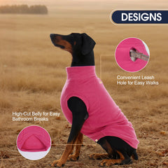IECOii 2Pack 3XL dog sweater sleeveless design for effortless on-off.