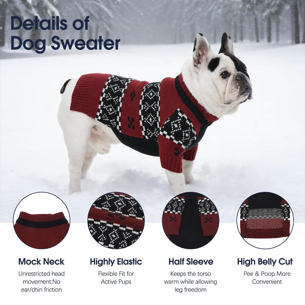 IECOii 4XL dog sweater stretch-fit shows freedom of movement.