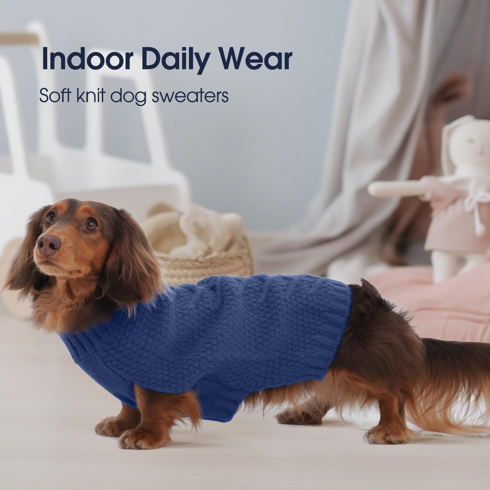 IECOii Big Dog Sweater sleeveless design enables easy on-off for dogs