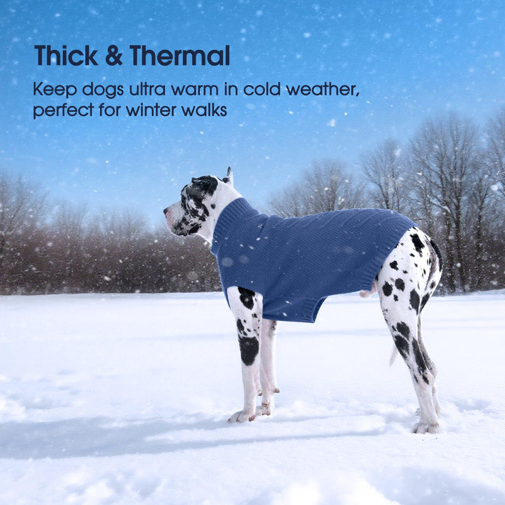 IECOii Big Dog Sweater holiday-ready style for festive photos