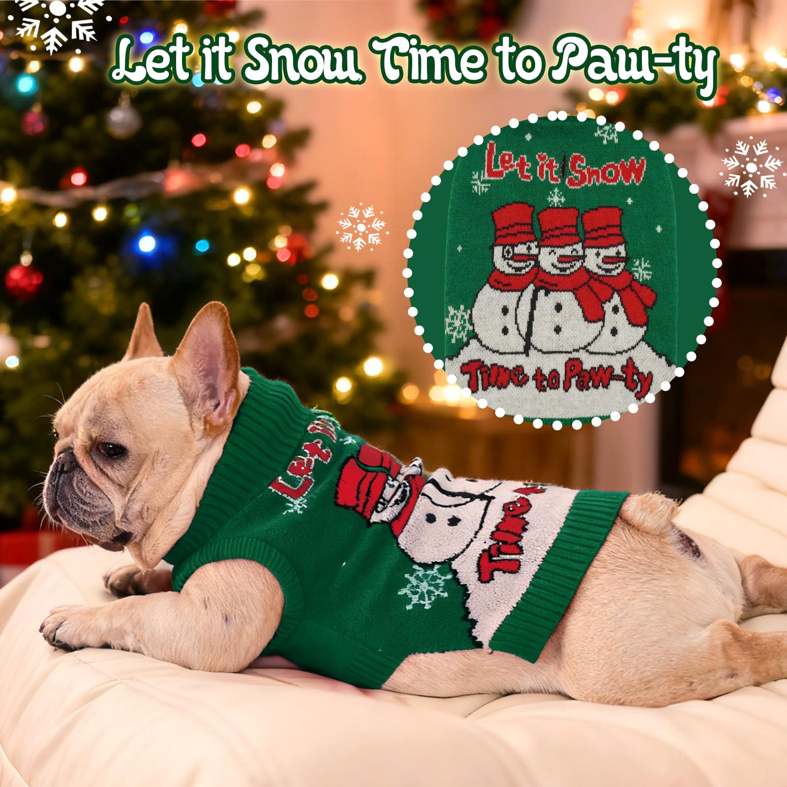 IECOii 4XL snowman pattern on front boosts Christmas cheer in family gatherings