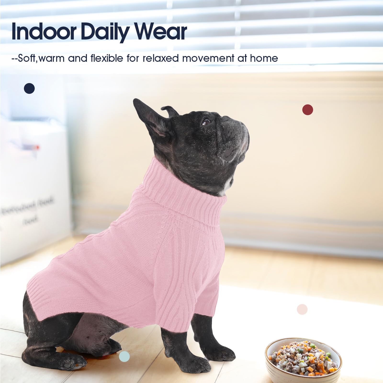 IECOii Dachshund Sweater holiday style ideal for festive photos