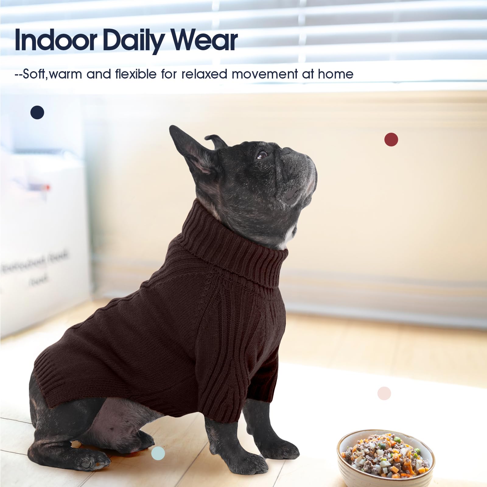 IECOii Dachshund Sweater sleeve design stays in place during play