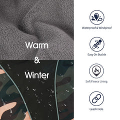 IECOii coat with quick-release buckle highlighted for easy on/off.