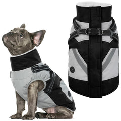 IECOii dog coat with harness built-in back view for easy wear