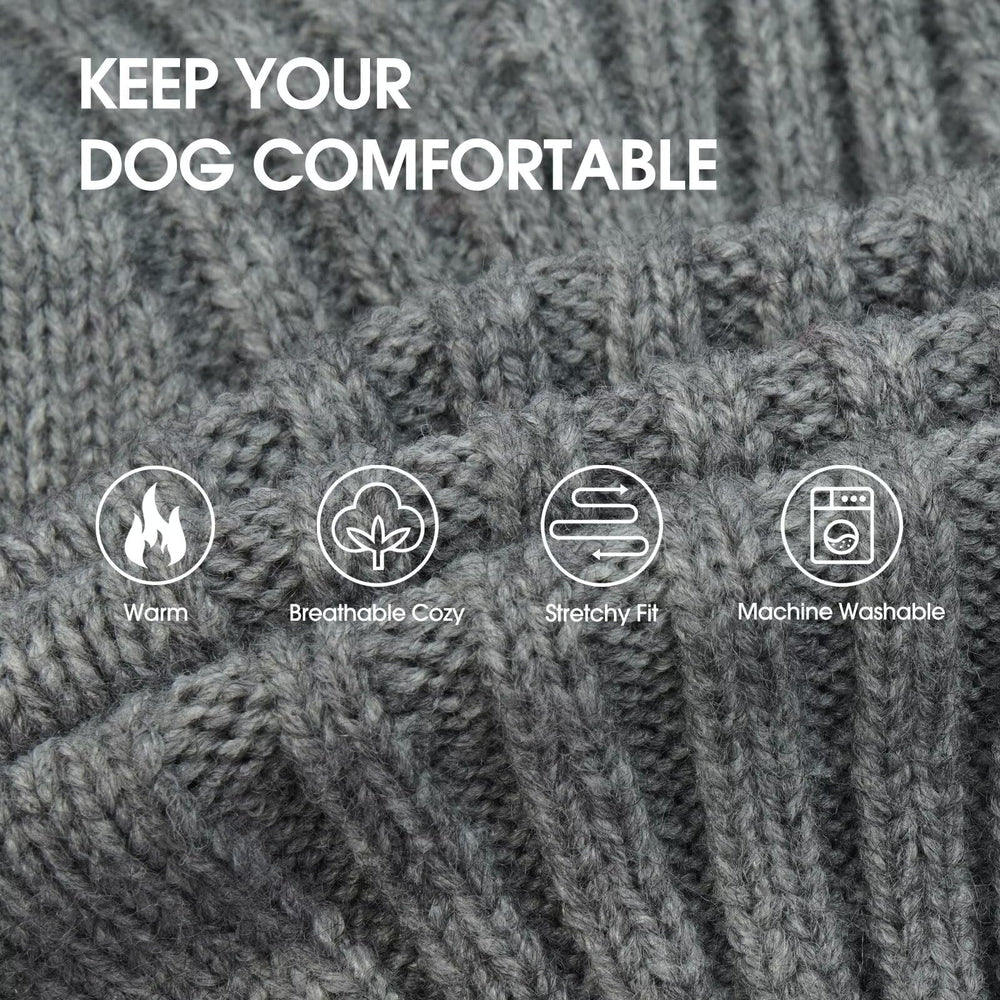 IECOii 4XL dog sweater back view with snug coverage for giant dogs