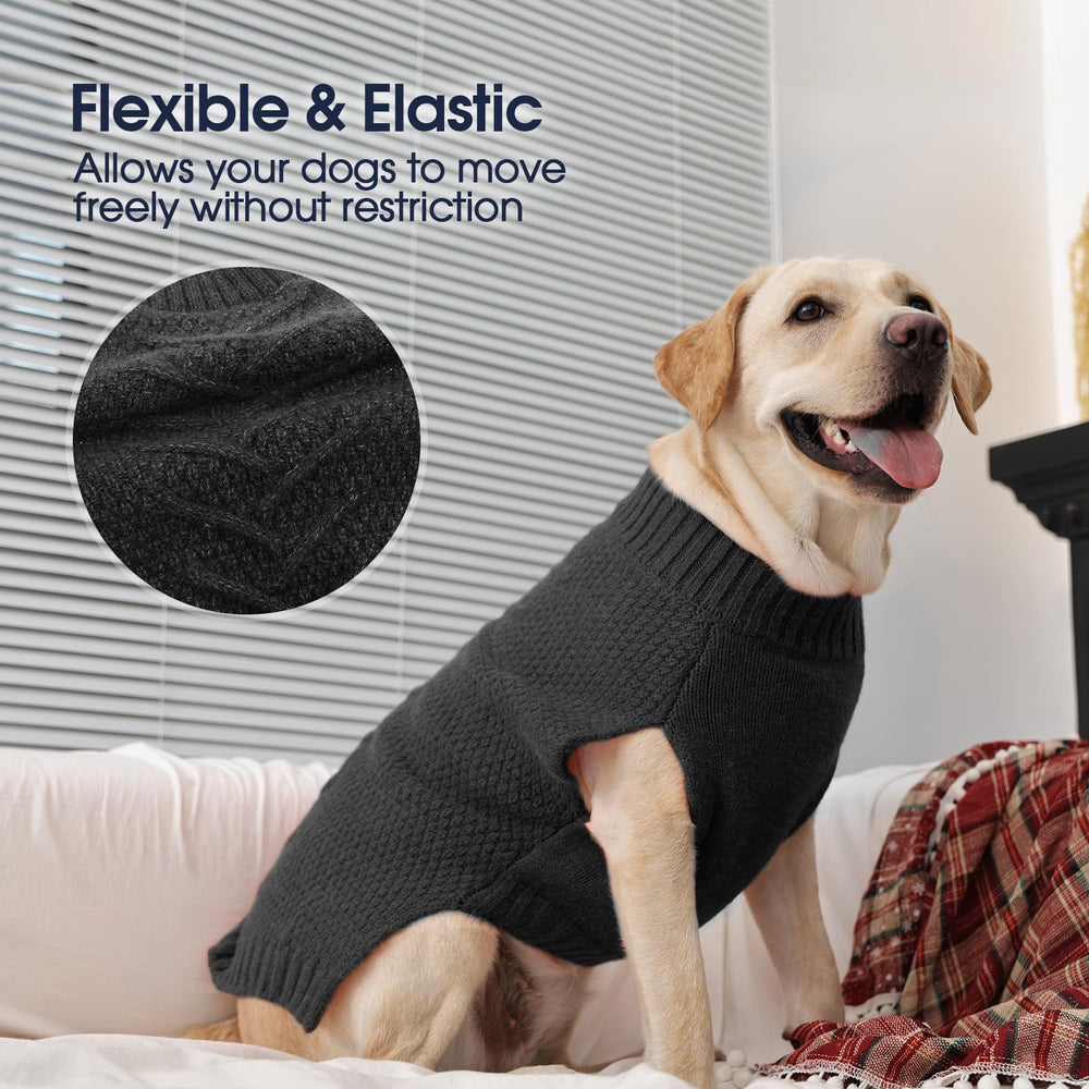 IECOii dog sweater holiday use for Thanksgiving and Christmas styling.