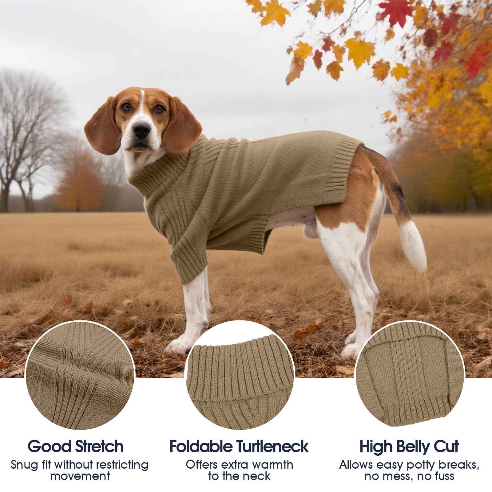IECOii back view highlights cozy knit and comfortable fit for everyday wear.