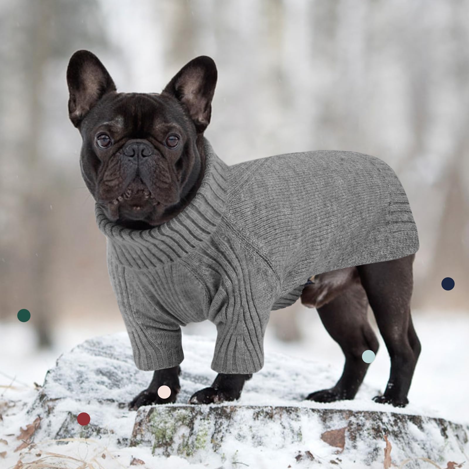 IECOii model wearing medium L sweater illustrates size and fit guidance