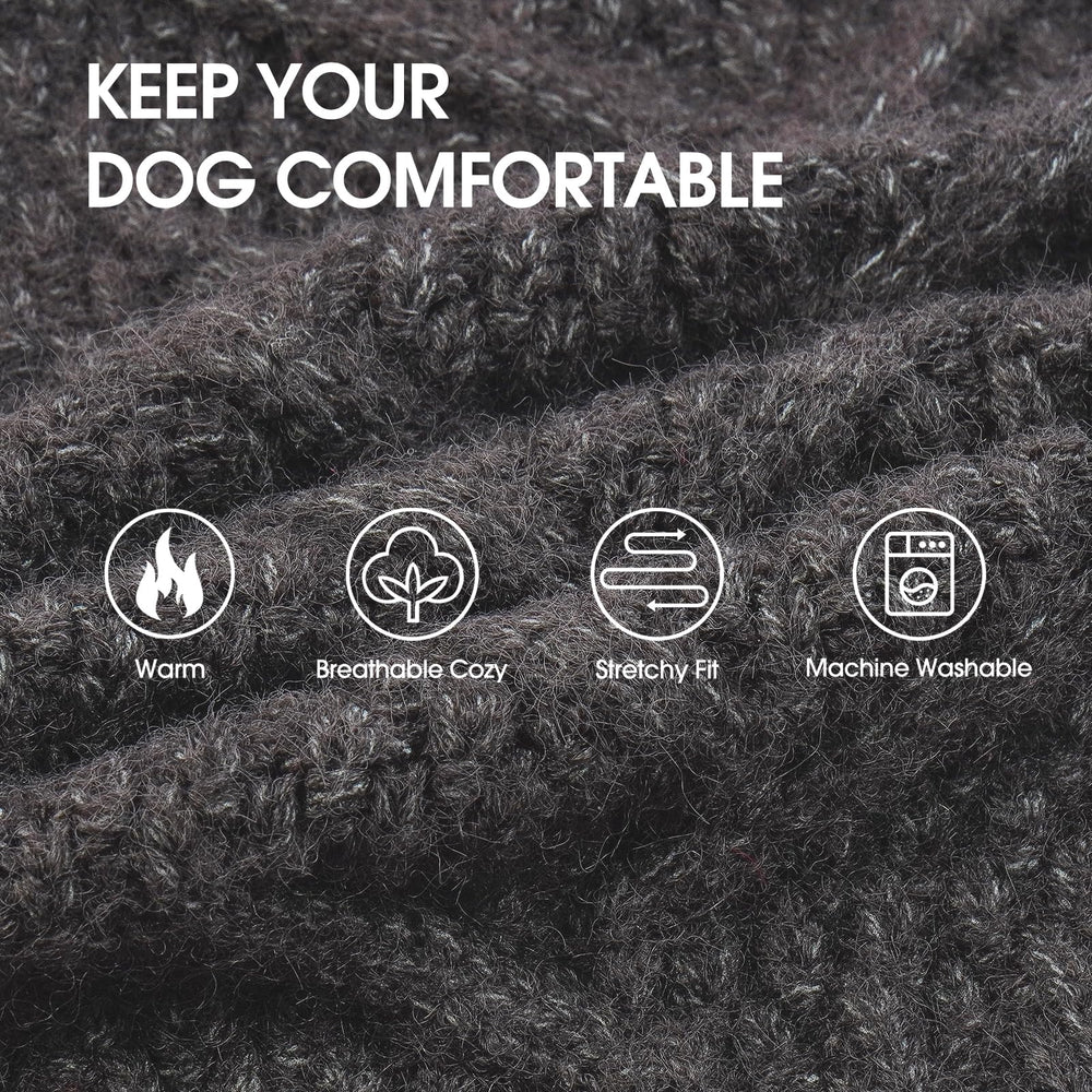 IECOii dog sweater sleeveless design enables easy on off.