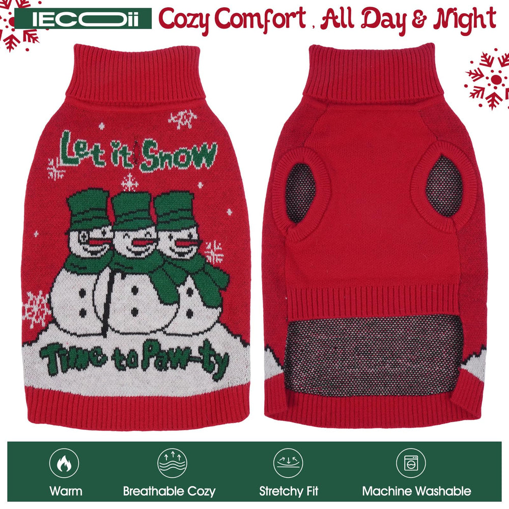 IECOii sleeveless knit sweater for XXL dogs with freedom of movement