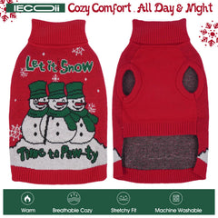 IECOii sleeveless knit sweater for XXL dogs with freedom of movement