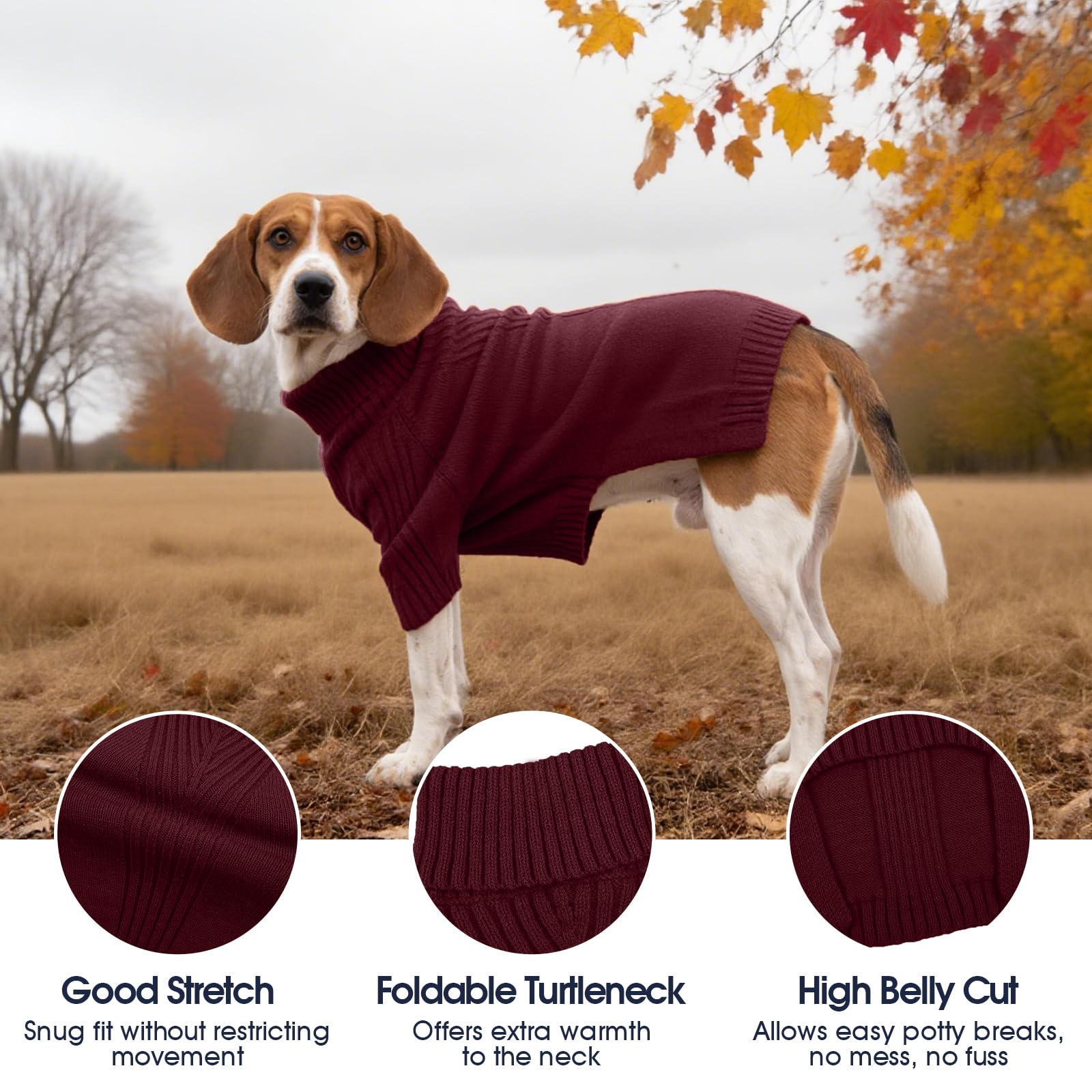 IECOii warm acrylic yarn knit provides soft, stretchable comfort during cold days