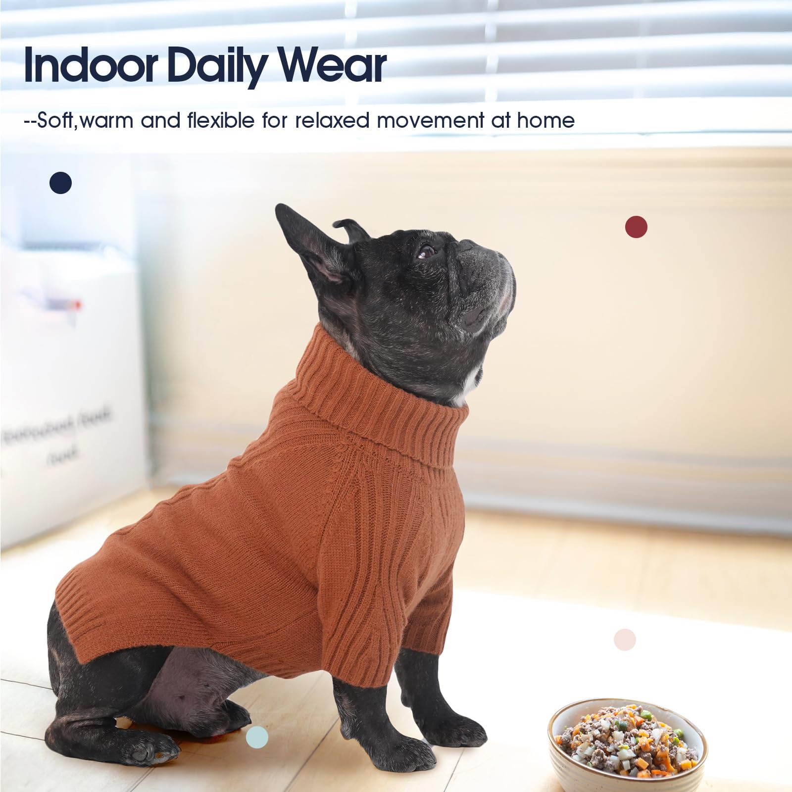 IECOii dog sweater delivers winter warmth with cozy acrylic knit
