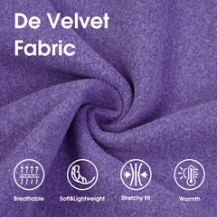 IECOii XXL dog sweater in purple for outdoor winter warmth.