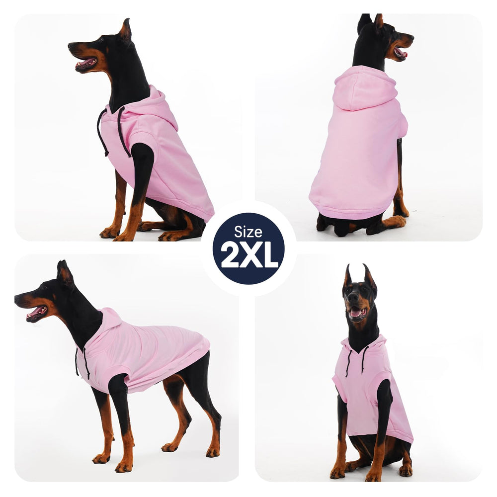 IECOii dog sweatshirt 2XL pink packaging or flat-lay display emphasizes value